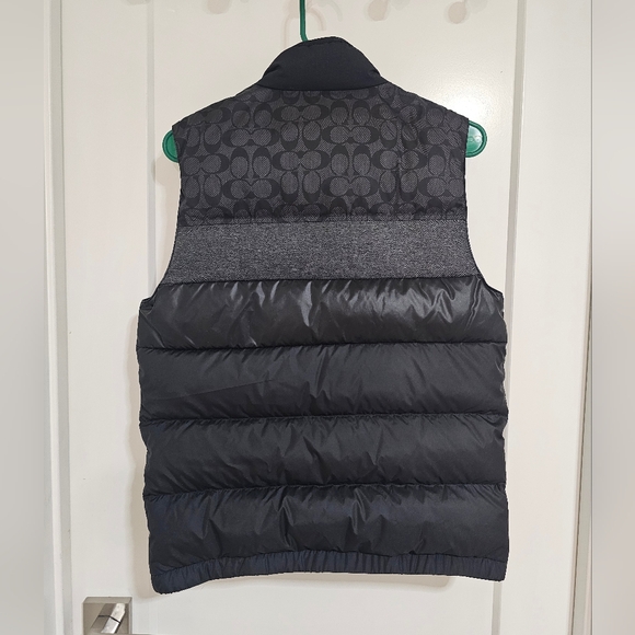 NWT Coach Men's Puffer Down Vest Black Size XS - Picture 7 of 12